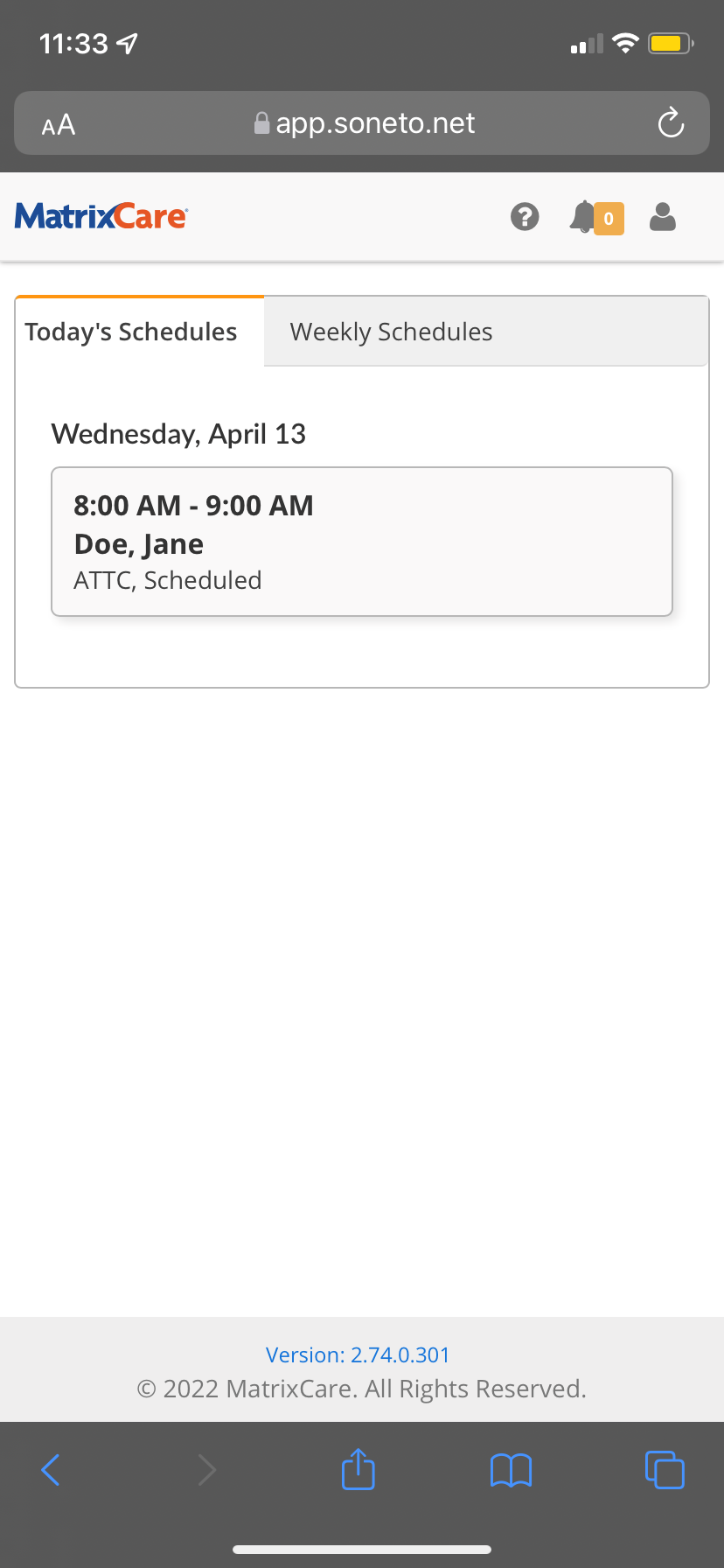 Matrixcare viewing schedules via web browser help at home knowledge
